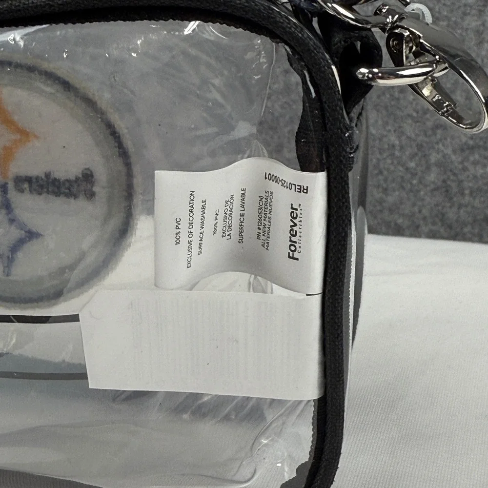 FOCO Pittsburgh Steelers Clear Crossbody Bag NFL Stadium Approved Steel City NEW